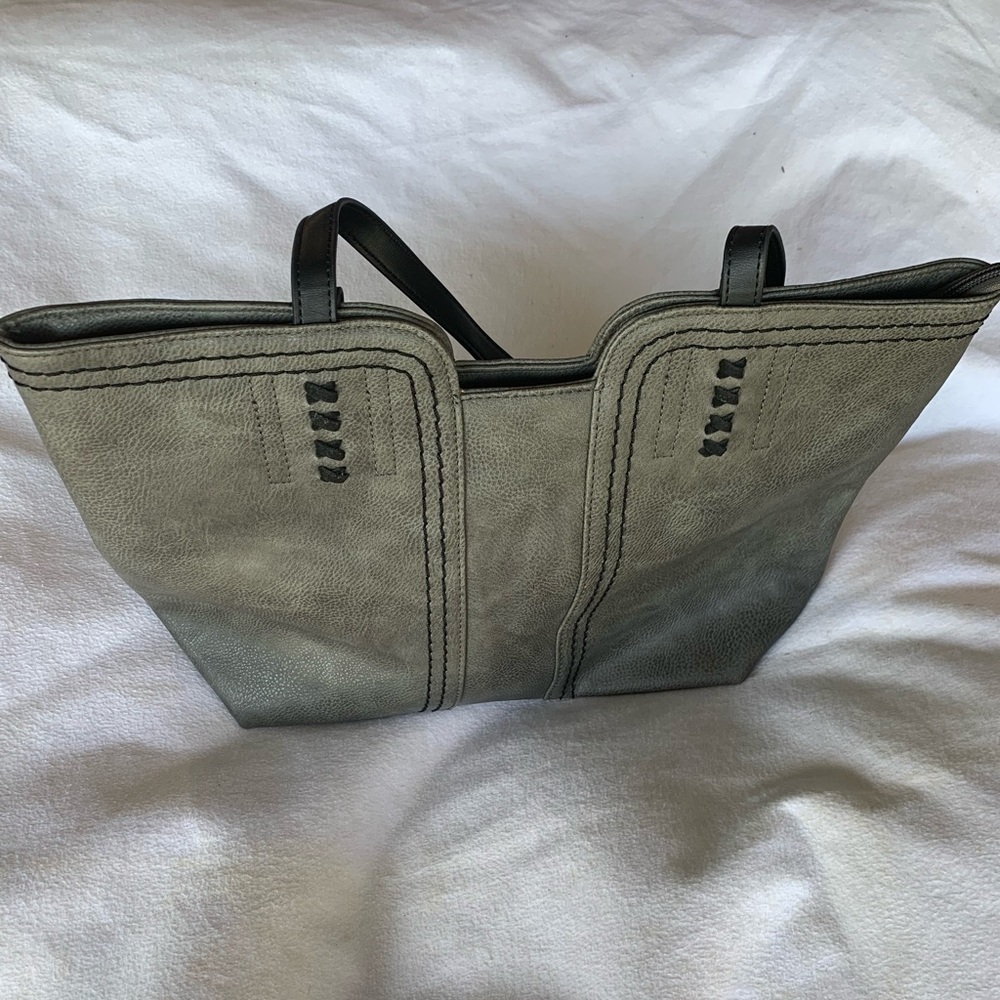 Montana West Tote Bag Top Handle Satchel Purse  Shoulder Gray Womens Western